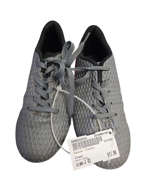 Vist Large View of Product Image Which is Used Soccer Cleats Grey Junior 01