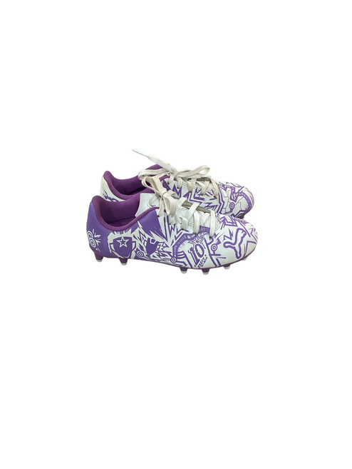 Vist Large View of Product Image Which is Used Puma Soccer Cleats Purple Youth 13.0