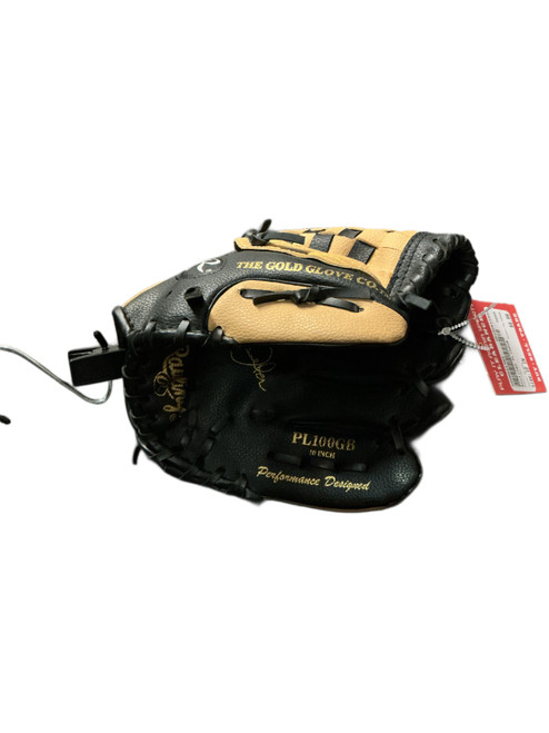 Vist Large View of Product Image Which is Used Rawlings PL100GB BB/SB Glove RH Throw Brown 10"
