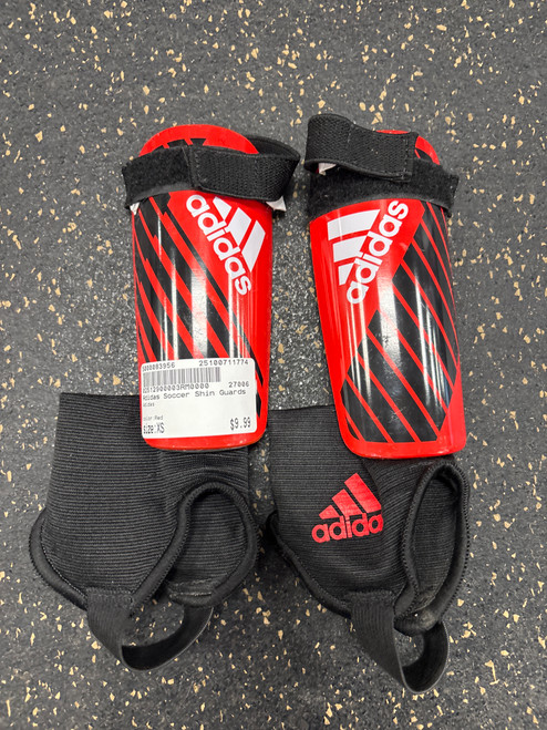 Vist Large View of Product Image Which is Used Adidas Soccer Shin Guards Youth Red XS