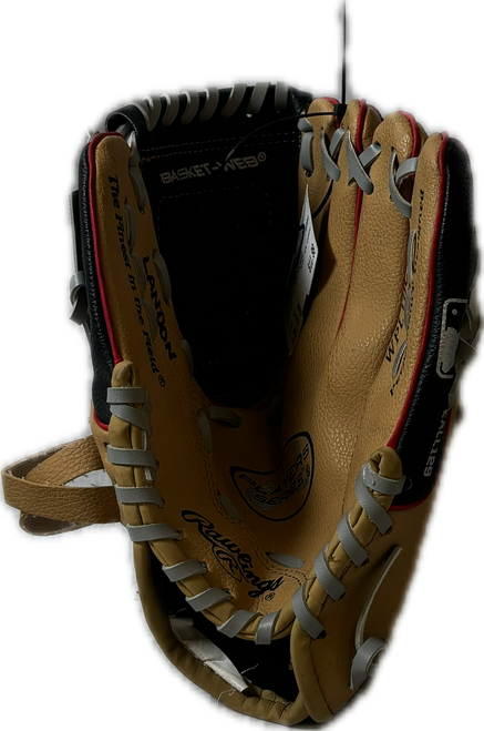 Vist Large View of Product Image Which is Used Rawlings WPL10CBSG BB/SB Glove RH Throw Tan 10"