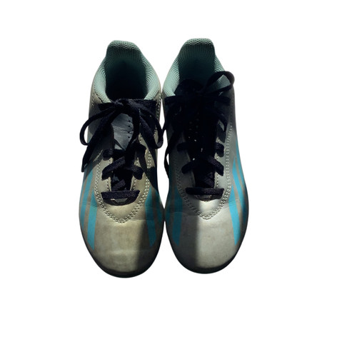 Vist Large View of Product Image Which is Used Adidas Soccer Cleats Grey Junior 02.5