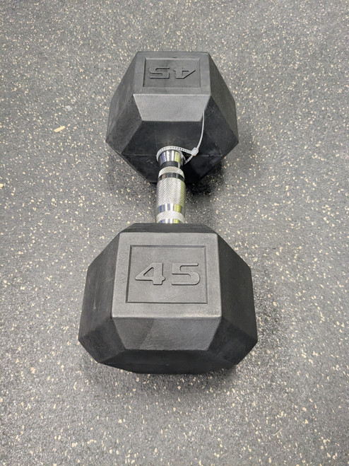 Vist Large View of Product Image Which is Used Hex Dumbbell (Each) 45 lb
