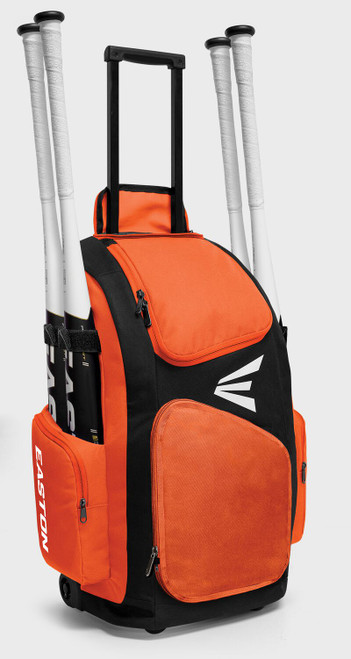 Vist Large View of Product Image Which is Easton Traveler Stand Up Wheeled Bag - Orange