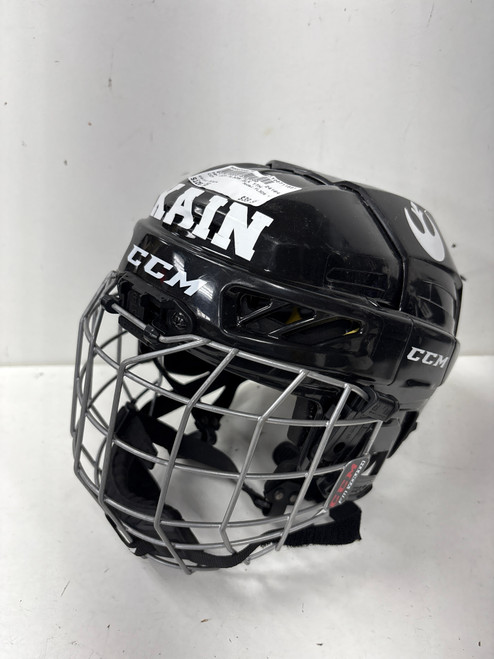 Vist Large View of Product Image Which is Used CCM FL3DS YTH Helmet Cage Combo Black XS