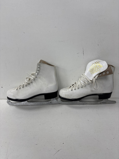 Vist Large View of Product Image Which is Used Lange FIG WomensFigure Skate White Senior 7