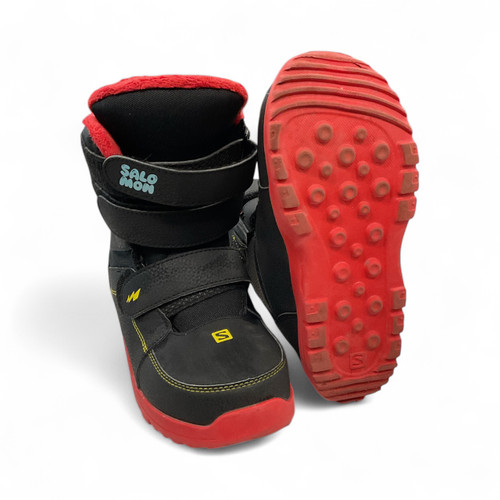 Used Salomon WHIPSTAR Boys Snowboard Boots Black Junior 02.5 11856-S000023649 Vist Large View of Product Image Which is Used Salomon WHIPSTAR Boys Snowboard Boots Black Junior 02.5