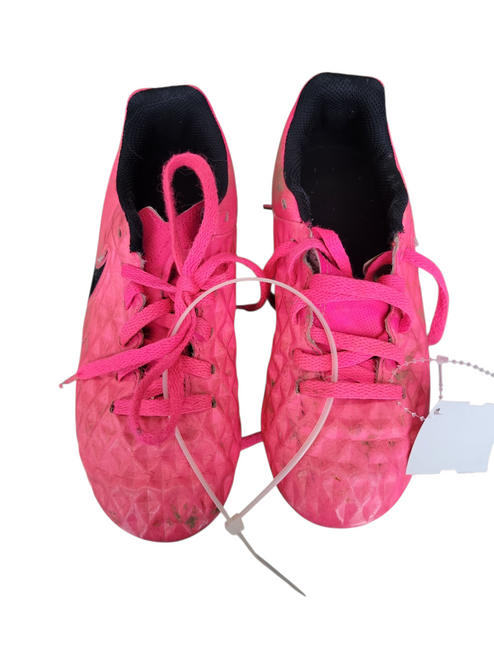 Vist Large View of Product Image Which is Used Nike Soccer Cleats Pink Youth 13.0