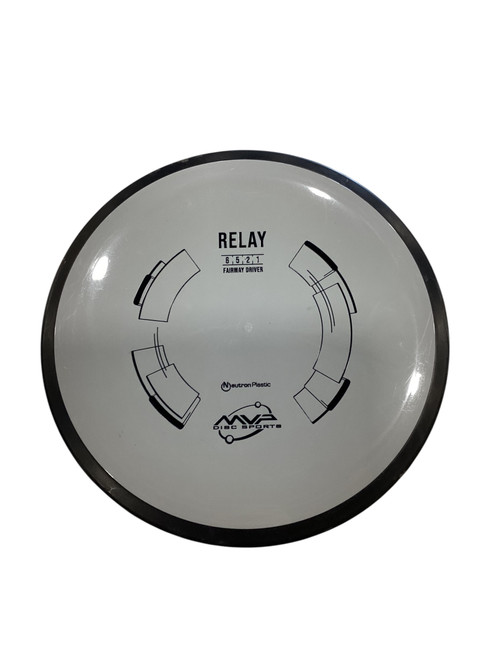 Vist Large View of Product Image Which is Used MVP RELAY Disc Golf Mid Range Grey