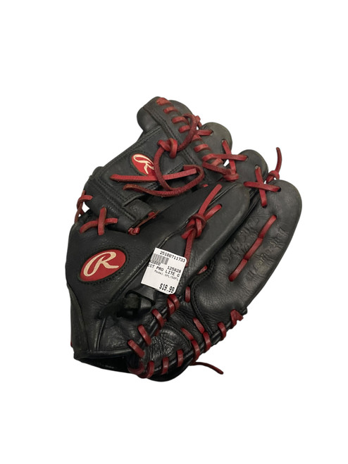 Vist Large View of Product Image Which is Used Rawlings SPL150FL BB/SB Glove RH Throw Black 11 1/2"