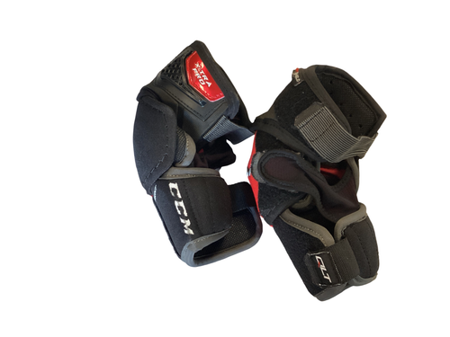 Vist Large View of Product Image Which is Used CCM X-TRA PRO Junior Elbow Pads LG