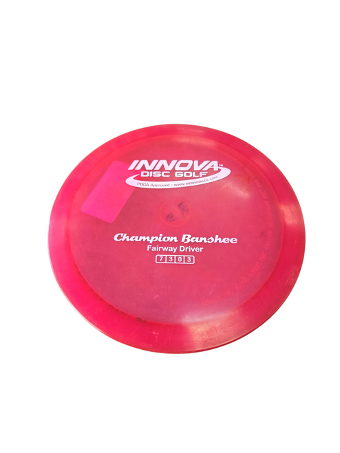 Vist Large View of Product Image Which is Used Innova CHAMPION BANSHEE Disc Golf Driver Maroon