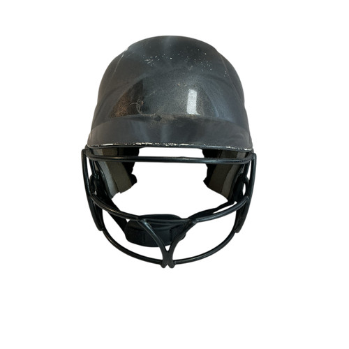 Vist Large View of Product Image Which is Used Worth HELMET Batting Helmet w/Mask Grey MD