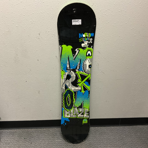 Vist Large View of Product Image Which is Used Morrow BLAZE Boys Snowboard Only Black And Neon Green 118 cm