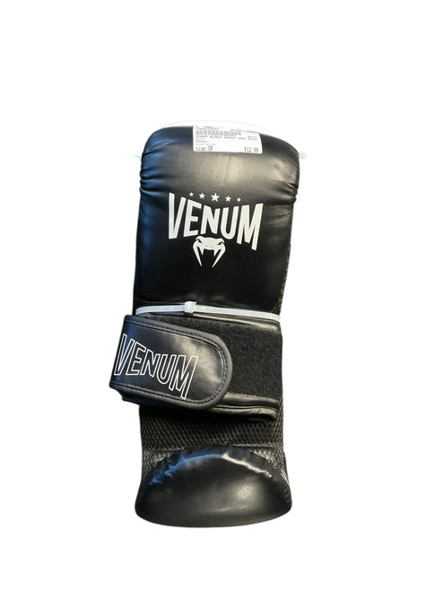 Vist Large View of Product Image Which is Used Venum Heavy Bag Gloves Black Senior
