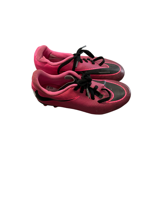 Vist Large View of Product Image Which is Used Nike Soccer Cleats Pink Youth 13.0