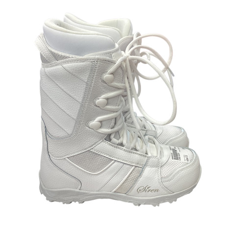 Vist Large View of Product Image Which is Used SIREN BOOTS Womens Snowboard Boots White Senior 8