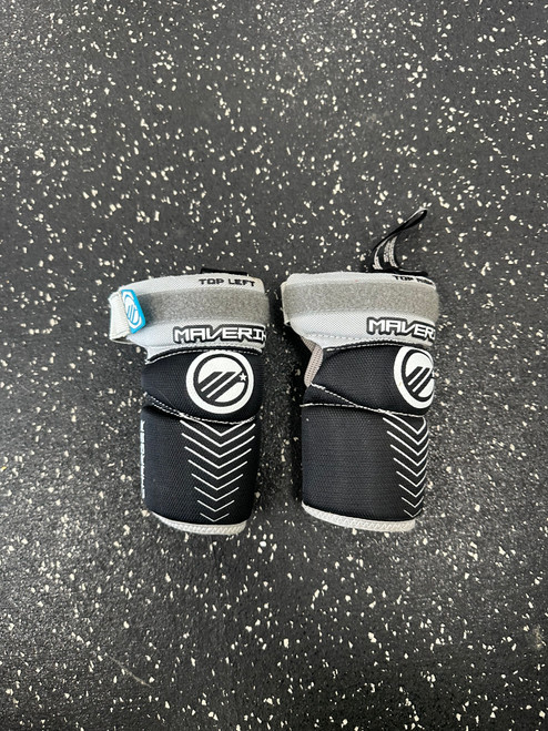 Vist Large View of Product Image Which is Used Maverik CHARGER Lacrosse Arm Pads/Guards Black XS