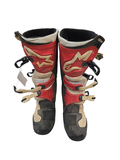 Vist Large View of Product Image Which is Used Alpine Stars TECH 3 BOOTS Mens Boots Red Senior 7