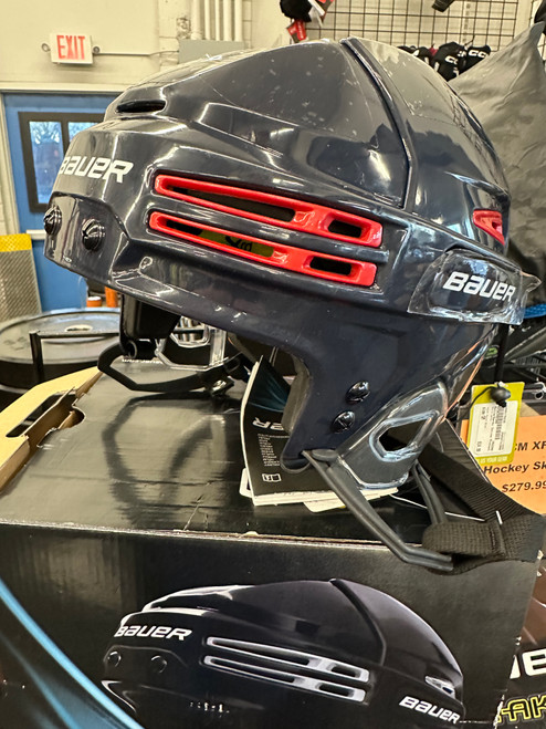 Vist Large View of Product Image Which is Used Bauer REACT 75 HOCKEY HELMET Hockey Helmet Only Black LG