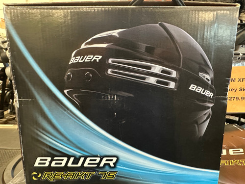 Vist Large View of Product Image Which is Used Bauer REACT 75 HOCKEY HELMET Hockey Helmet Only Black LG