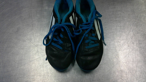 Vist Large View of Product Image Which is Used Adidas Soccer Cleats Black Junior 02.5