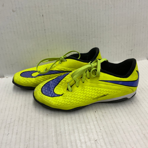 Vist Large View of Product Image Which is Used Nike HYPERVENOM Soccer Indoor Shoes Yellow Junior 03.5