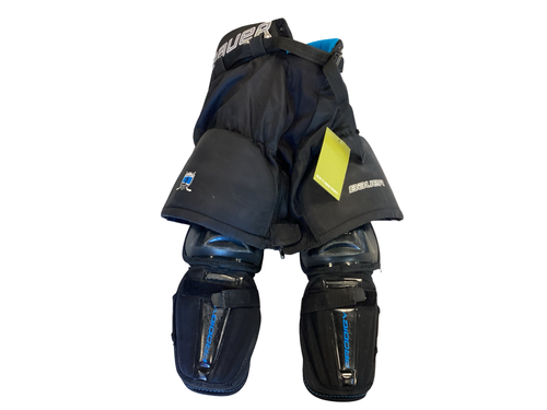 Used Bauer PRODIGY W/ SHIN PADS Youth Pant Black SM Vist Large View of Product Image Which is Used Bauer PRODIGY W/ SHIN PADS Youth Pant Black SM