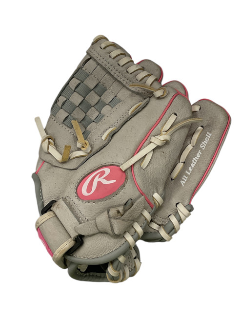 Vist Large View of Product Image Which is Used Rawlings SURE CATCH BB/SB Glove RH Throw Pink 10"
