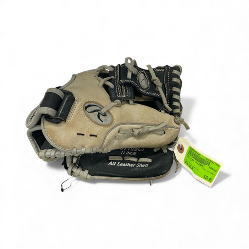 Vist Large View of Product Image Which is Used Rawlings SC110BCI BB/SB Glove RH Throw Black And Tan 11"