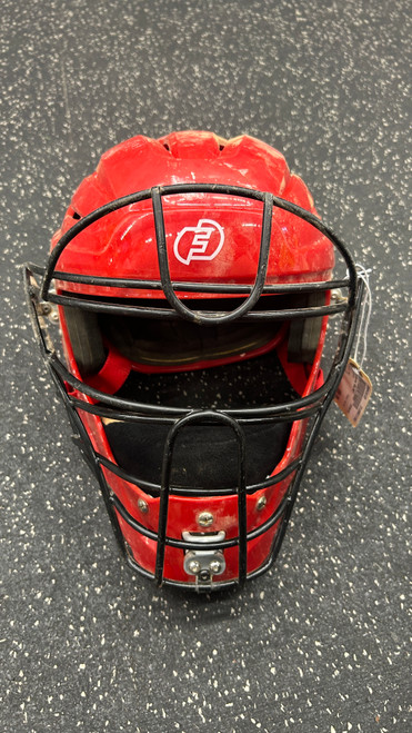 Vist Large View of Product Image Which is Used E-force HELMET Catchers Helmet w/Mask Red LG