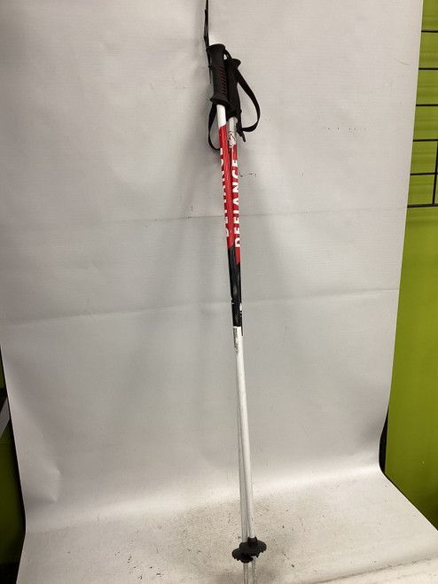 Vist Large View of Product Image Which is Used Defiance JUNIOR Boys DH Ski Pole White/Black/Red 105 cm / 42 in
