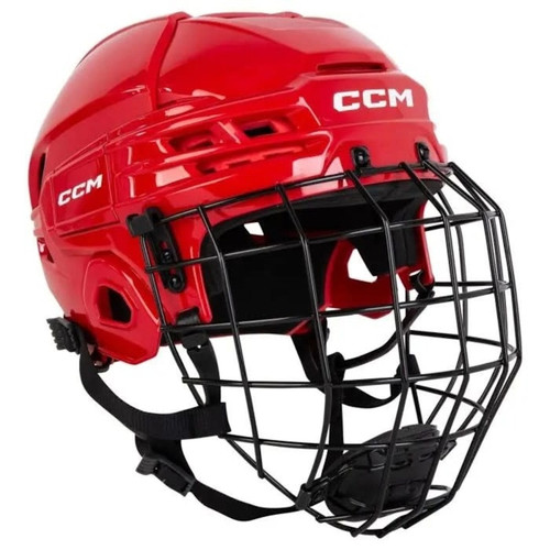 Vist Large View of Product Image Which is New CCM TACKS 70 Helmet Cage Combo Red LG