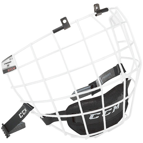 Vist Large View of Product Image Which is New CCM FM580 Hockey Wire Mask White MD
