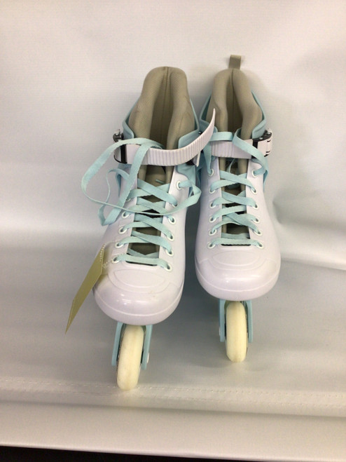 Vist Large View of Product Image Which is Used ROLLING BUNNY Senior Roller Quad Skates White Senior 8.5