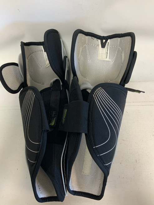 Vist Large View of Product Image Which is Used Bauer NIKE SUPREME Senior Shin Guards Grey 16"