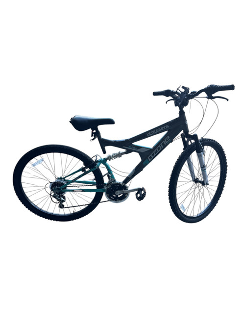 Vist Large View of Product Image Which is Used Ozone ULTRA SHOCK Mountain Bike Womens Grey 43-47cm - 17-18" - MD Frame