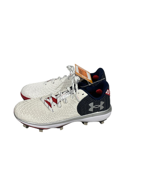 Vist Large View of Product Image Which is Used Under Armour GLYDE 2.0 BB/SB Cleats Navy Blue Senior 8.5