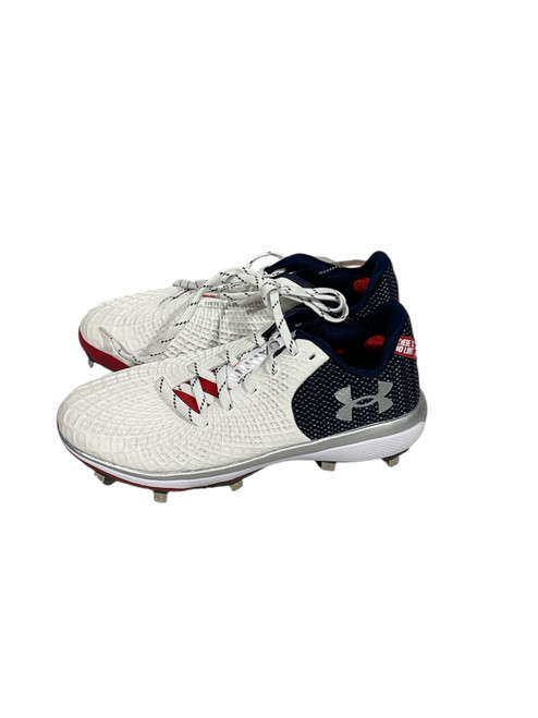Vist Large View of Product Image Which is Used Under Armour GLYDE 2.0 BB/SB Cleats Navy Blue Senior 8.5