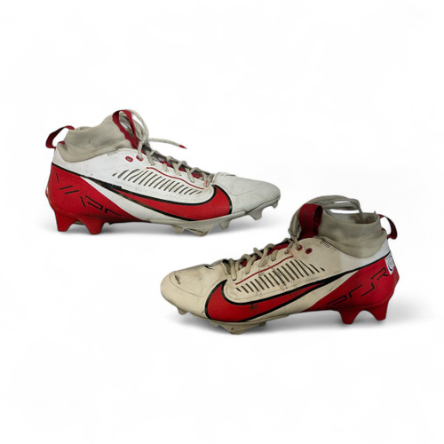 Vist Large View of Product Image Which is Used Nike VAPOR Adult FB Cleats Red And White Senior 11