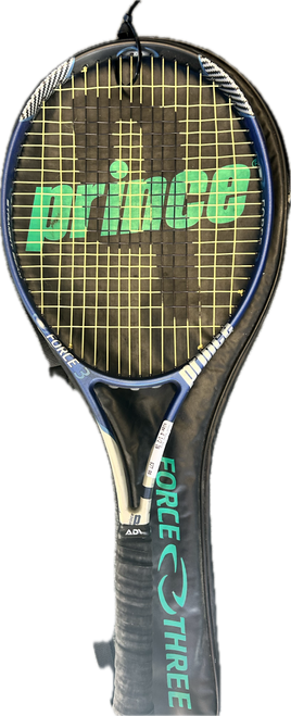 Vist Large View of Product Image Which is Used Prince FORCE 3 VELOCITY TI Adult Tennis Racquet Royal Blue 4 1/2"