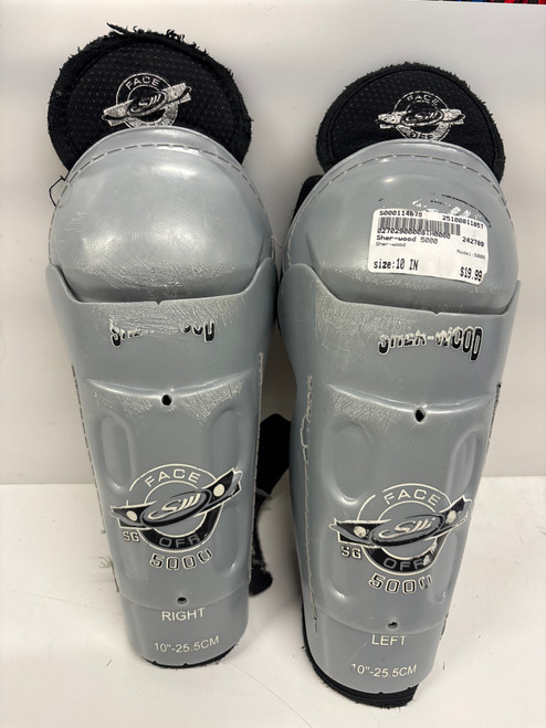 Vist Large View of Product Image Which is Used Sher-wood 5000 Youth Shin Guards None 10"
