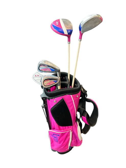 Used Lynx LX JR 9-12 SET Jr Package Set RH Pink 6 Piece 11631-S000453102 Vist Large View of Product Image Which is Used Lynx LX JR 9-12 SET Jr Package Set RH Pink 6 Piece