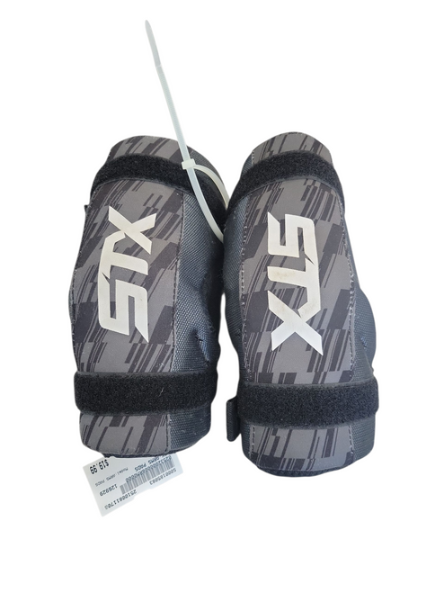 Vist Large View of Product Image Which is Used STX ARMS PADS Lacrosse Arm Pads/Guards Black SM