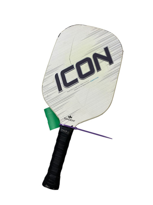 Vist Large View of Product Image Which is Used Diadem ICON Pickleball Racquet White