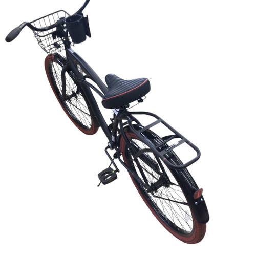 Vist Large View of Product Image Which is Used Huffy BEACH CRUISER Cruiser Bike Mens Black 48-52cm - 19-20" - LG Frame