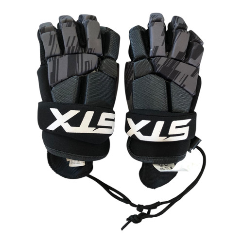 Vist Large View of Product Image Which is Used STX GLOVES Lacrosse Gloves Junior Black 8"