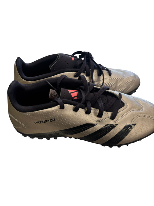 Vist Large View of Product Image Which is Used Adidas Soccer Turf Shoes Grey Youth 07.0