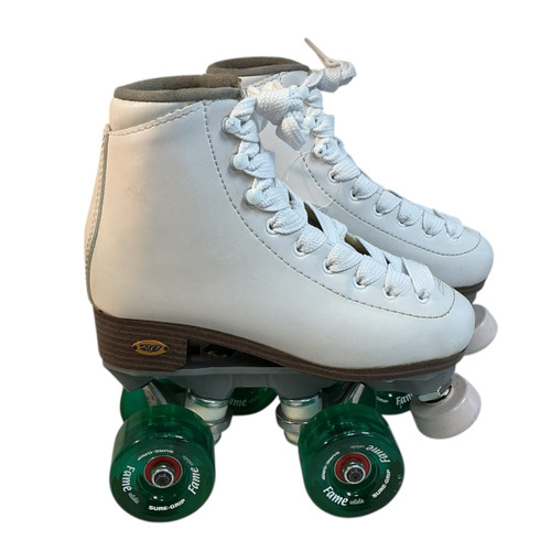 Vist Large View of Product Image Which is Used Sure Grip FAME Junior Roller Quad Skates White Junior 02