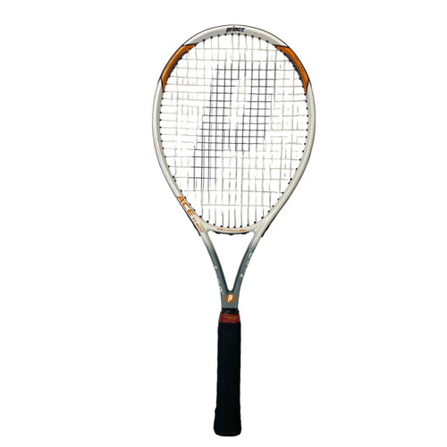 Vist Large View of Product Image Which is Used Prince ACE TI 400 Adult Tennis Racquet White 4"